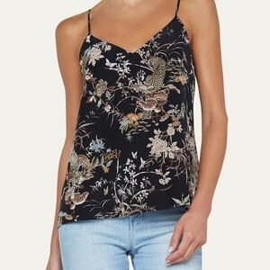 NWT L’AGENCE Jane Spaghetti Strap Floral Print Top